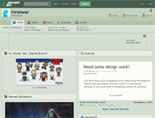 Tablet Screenshot of chrishanel.deviantart.com