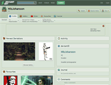 Tablet Screenshot of nilzjohansson.deviantart.com