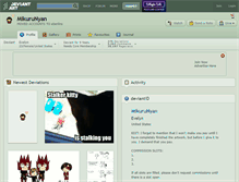 Tablet Screenshot of mikurunyan.deviantart.com