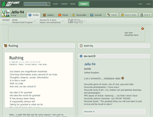 Tablet Screenshot of jello-94.deviantart.com