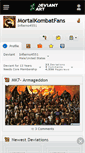 Mobile Screenshot of mortalkombatfans.deviantart.com