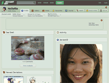 Tablet Screenshot of nellierie.deviantart.com