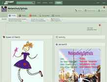 Tablet Screenshot of melancholyspirals.deviantart.com