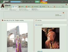 Tablet Screenshot of hillaryd.deviantart.com