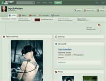 Tablet Screenshot of hapciumadam.deviantart.com