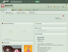 Tablet Screenshot of gypsysmith.deviantart.com