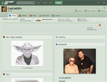 Tablet Screenshot of coolcat0001.deviantart.com