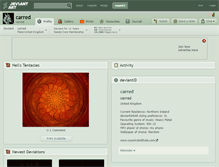 Tablet Screenshot of carred.deviantart.com
