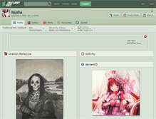 Tablet Screenshot of lisusha.deviantart.com