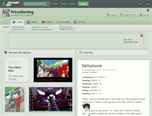 Tablet Screenshot of princeraveing.deviantart.com