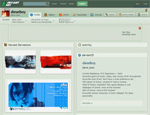 Tablet Screenshot of dieselboy.deviantart.com