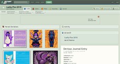 Desktop Screenshot of lucky-fox-2010.deviantart.com