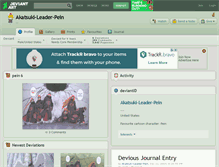Tablet Screenshot of akatsuki-leader-pein.deviantart.com