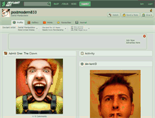Tablet Screenshot of postmodern833.deviantart.com