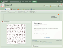 Tablet Screenshot of harukarix3.deviantart.com