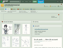 Tablet Screenshot of animerandomnesscast.deviantart.com