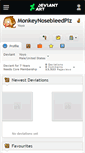 Mobile Screenshot of monkeynosebleedplz.deviantart.com
