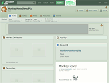 Tablet Screenshot of monkeynosebleedplz.deviantart.com