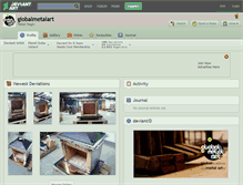 Tablet Screenshot of globalmetalart.deviantart.com
