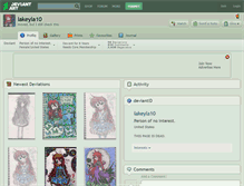 Tablet Screenshot of lakeyla10.deviantart.com
