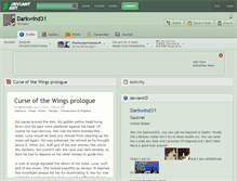 Tablet Screenshot of darkwind31.deviantart.com