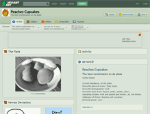 Tablet Screenshot of peaches-cupcakes.deviantart.com