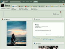 Tablet Screenshot of dreamer.deviantart.com