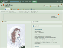 Tablet Screenshot of jupiterdrops.deviantart.com