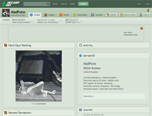 Tablet Screenshot of madpunx.deviantart.com