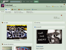 Tablet Screenshot of freds-head.deviantart.com