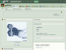 Tablet Screenshot of neokhorn.deviantart.com