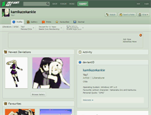 Tablet Screenshot of kamikazekankie.deviantart.com