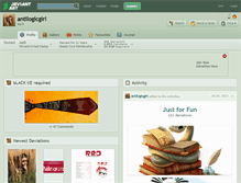Tablet Screenshot of antilogicgirl.deviantart.com