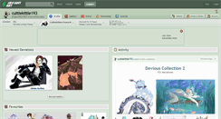 Desktop Screenshot of cuttiekittie193.deviantart.com