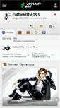 Mobile Screenshot of cuttiekittie193.deviantart.com