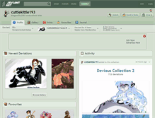 Tablet Screenshot of cuttiekittie193.deviantart.com