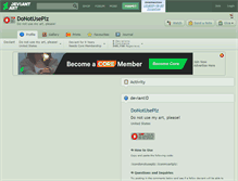 Tablet Screenshot of donotuseplz.deviantart.com