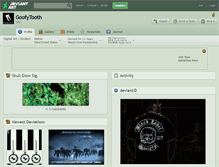 Tablet Screenshot of goofytooth.deviantart.com