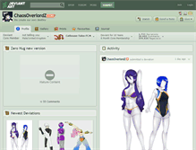 Tablet Screenshot of chaosoverlordz.deviantart.com