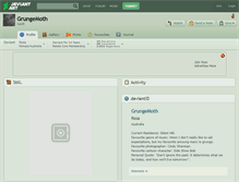 Tablet Screenshot of grungemoth.deviantart.com