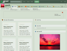 Tablet Screenshot of leon29.deviantart.com