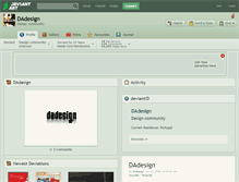 Tablet Screenshot of dadesign.deviantart.com