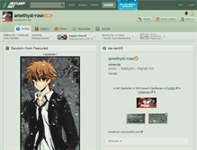 Tablet Screenshot of amethyst-rose.deviantart.com