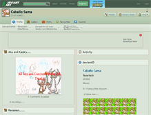 Tablet Screenshot of caballo-sama.deviantart.com