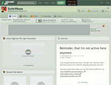 Tablet Screenshot of ecchi-pikuna.deviantart.com