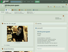 Tablet Screenshot of kill-the-prom-queen.deviantart.com
