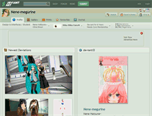 Tablet Screenshot of nene-megurine.deviantart.com