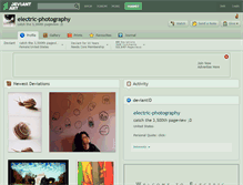 Tablet Screenshot of electric-photography.deviantart.com