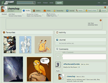 Tablet Screenshot of chomchop.deviantart.com