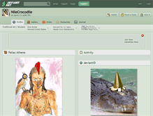 Tablet Screenshot of nilecrocodile.deviantart.com